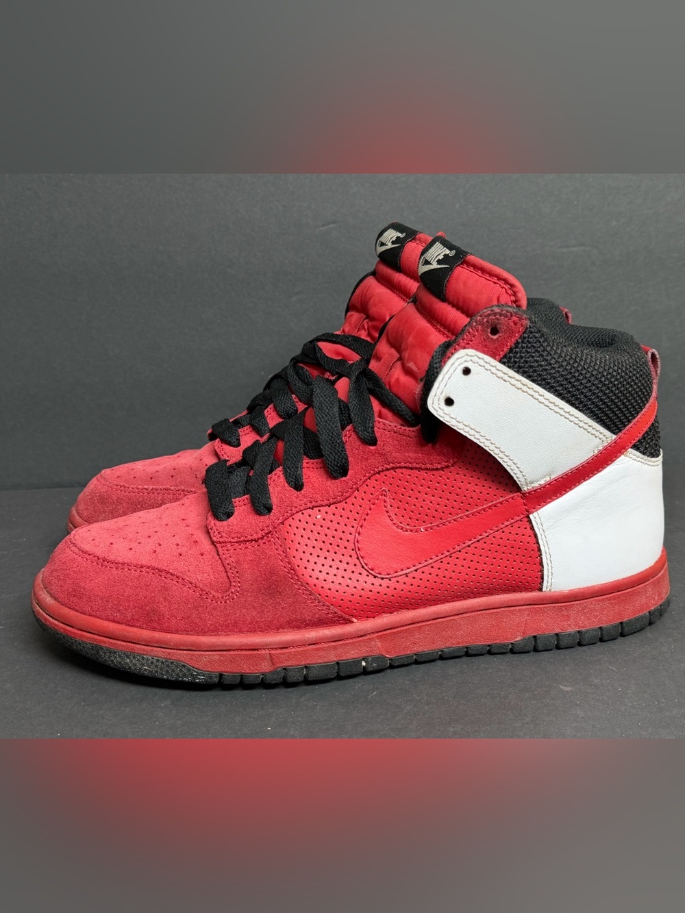 Nike Dunk High NBA Pack Chicago Bulls 317982-661 Men's RARE SIZE 8.5